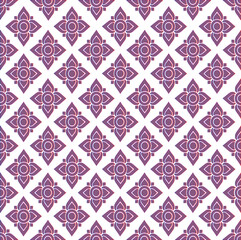 Thai Art Floral seamless  repeat pattern. colorful background pattern decoration for printing, flyers, poster, web, banner, brochures, and card, and all print concept vector illustration..