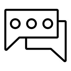 Forum Vector Line Icon Design