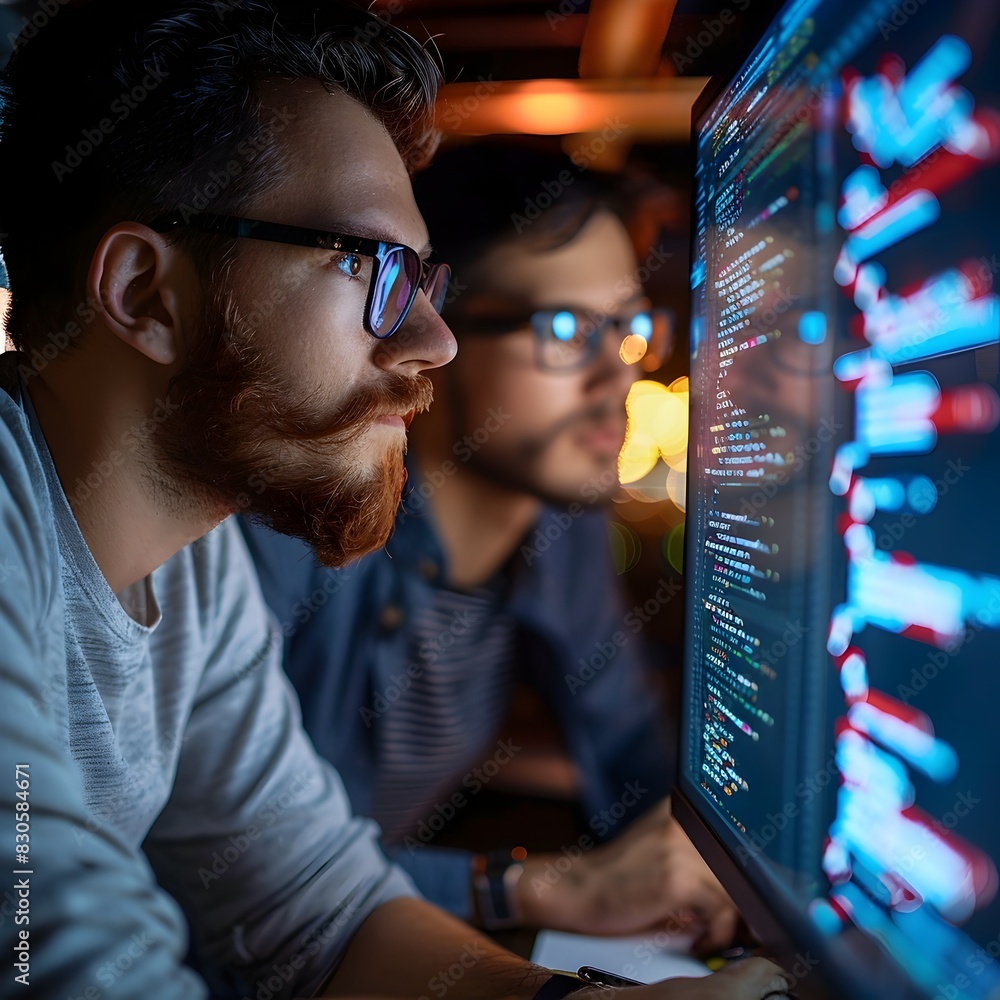 Poster dedicated web development team troubleshooting critical issues during major online sale event