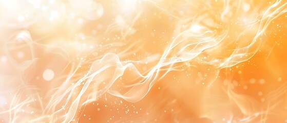 Abstract holographic gradient with orange and white grainy blur