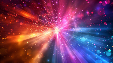 Naklejka premium Spotlight Disco Explosion Beam Spiral Center Light Midjourney Light Donzb