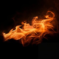 Fototapeta premium Untamed Beauty of Fiery Waves