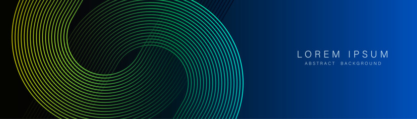 Circular Abstract Background with Green and Blue Blend.