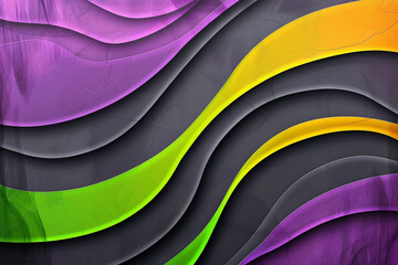 Generative AI Image of Colorful Wavy Textured Wall Business Background with Abstract Design