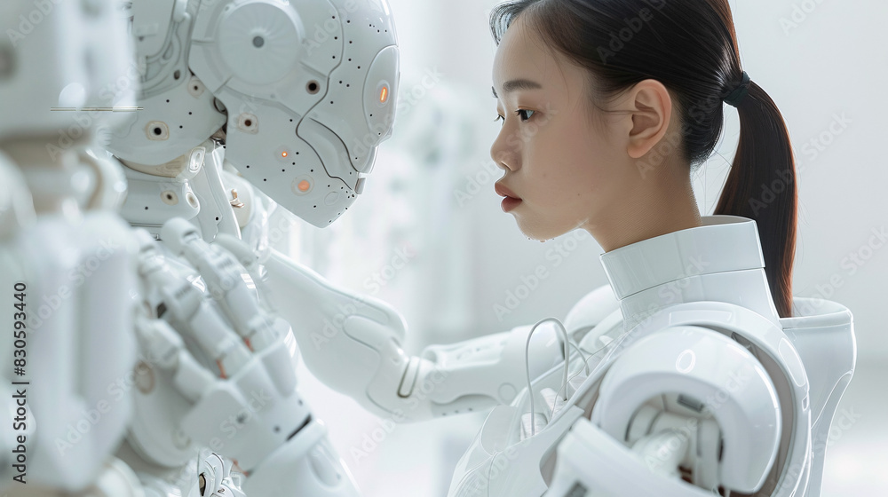 Poster advanced e-learning platforms with interactive content and ai tutoring