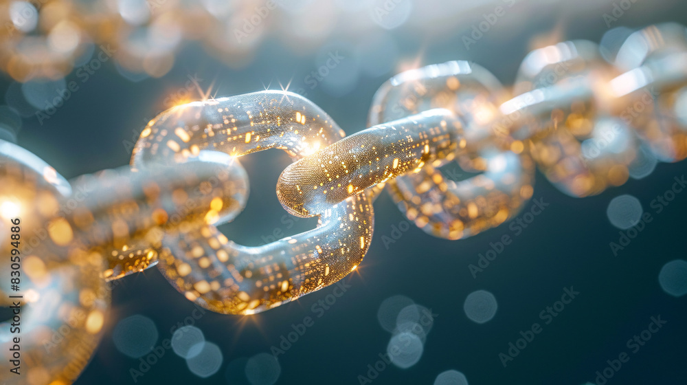 Poster digital transformation in supply chain with blockchain for transparency and efficiency