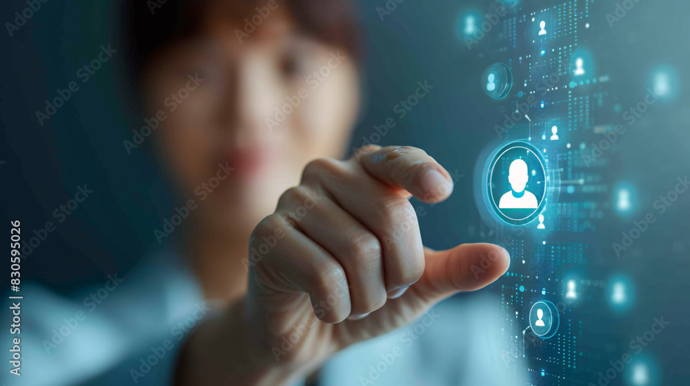 Poster ai-powered recruitment with automated resume screening and candidate matching