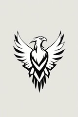 Obraz premium Icon logo eagle head vector
