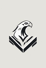 Obraz premium Icon logo eagle head vector