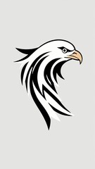 Fototapeta premium Icon logo eagle head vector