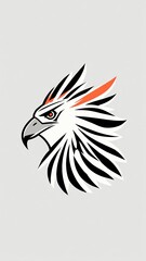Obraz premium Icon logo eagle head vector