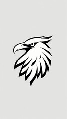 Obraz premium Icon logo eagle head vector