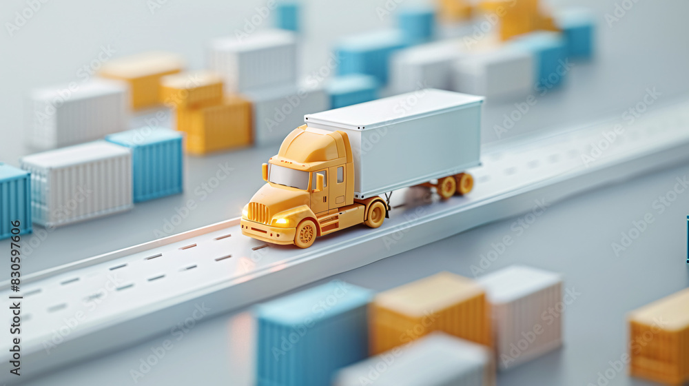 Poster ai-driven supply chain optimization with real-time tracking and predictive analytics