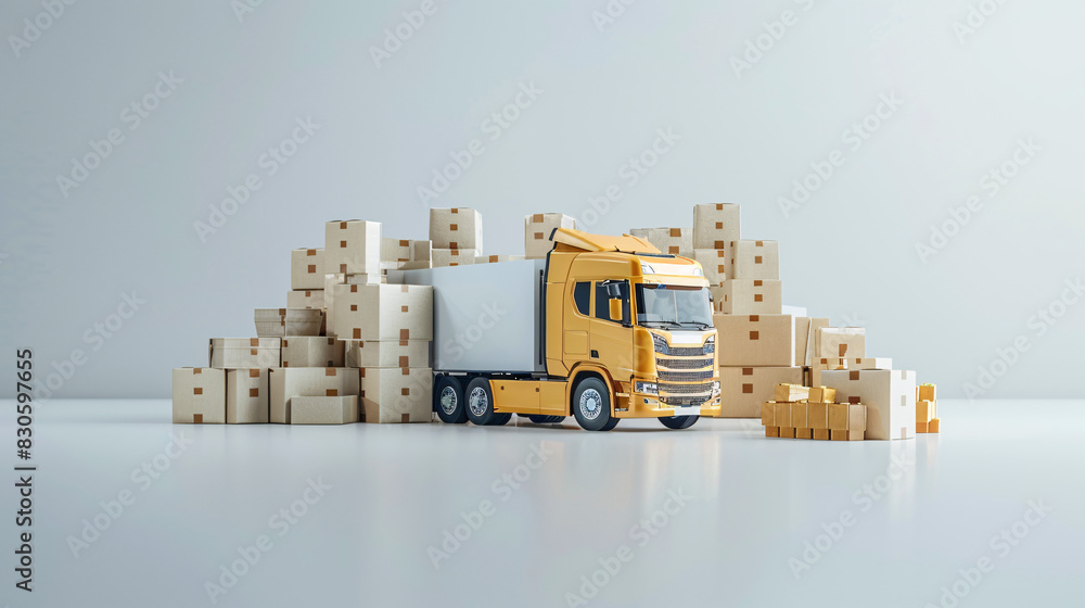 Poster ai-driven supply chain optimization with real-time tracking and predictive analytics