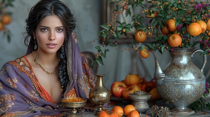 Fototapeta premium Celebrating Eid al-Adha: The Festival of Sacrifice Generate AI 