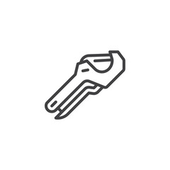 Pipe cutter tool line icon