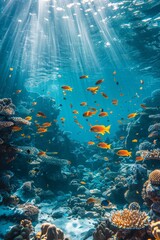 Fototapeta premium World ocean wildlife landscape