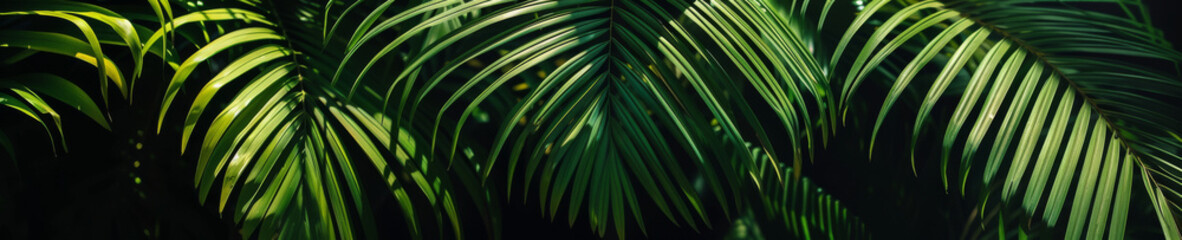 A lush green palm tree with leaves that are spread out and reaching for the sky