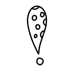 Hand drawn exclamation mark