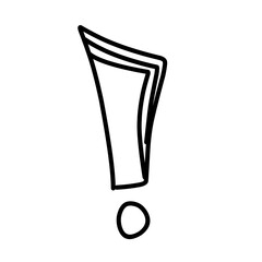 Hand drawn exclamation mark