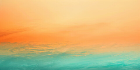 Fototapeta premium Digital Art Piece with Soft Gradient of Orange and Teal Hues