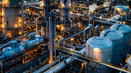 Illustration of Incorporating smart technologies like IoT, AI, and robotics to enhance automation and efficiency in industrial plants. Ai Generate