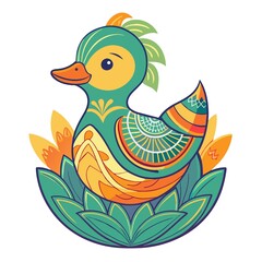 mandarin duck on eggshell,duck on eggshell,eggshell art,mandarin duck,colorful duck,beauty eggshell