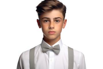 The Dapper Young Gentleman on White or PNG Transparent Background.