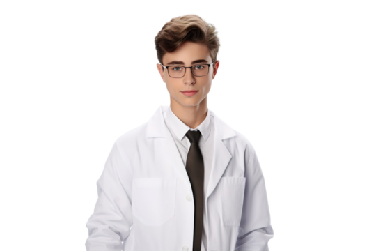 The Scientific Visionary on White or PNG Transparent Background.