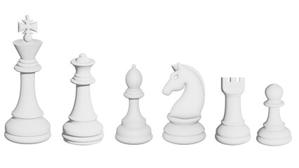 3D chess set