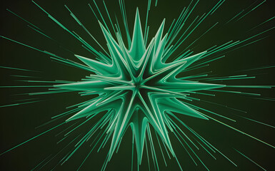 Fototapeta premium green star burst andabstract background with stars