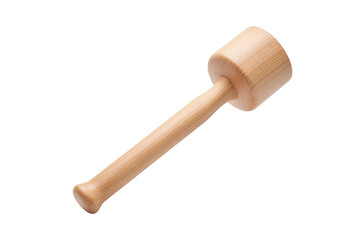The Resonating Rhythm of the Wooden Mallet on White or PNG Transparent Background.
