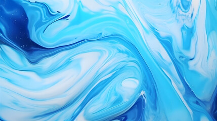 Obraz premium Digital cosmic blue colors abstract Liquid poster web background