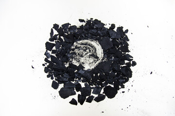 coal isolated on white background