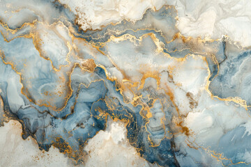 Fototapeta premium Luxurious Marble Texture with Gold Veins Background