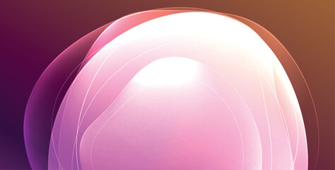 Colorful transparent flowing fluid shapes with glow effect geometric background. Wavy lines round forms. Vector illustration For Wallpaper, Banner, Background, Card, Book Illustration, landing page