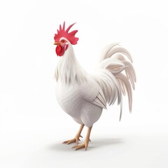 Fototapeta premium Chicken isolated on a white background