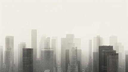 Black and White Photograph of New York City Skyline at Night