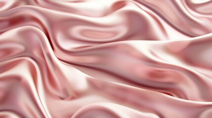 Glamorous rose gold abstract background inspired by the texture of satin waves, ideal for elegant wallpaper