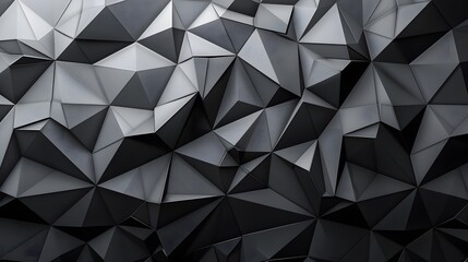 Abstract Black and Gray Geometric Pattern