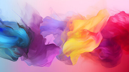 Fototapeta premium Digital colorful vibrant curves abstract poster web background