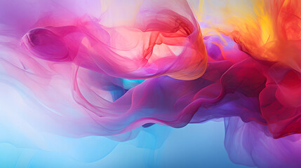 Obraz premium Digital colorful vibrant curves abstract poster web background