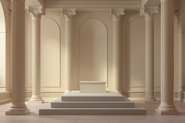 Fototapeta premium Classical Empty Podium