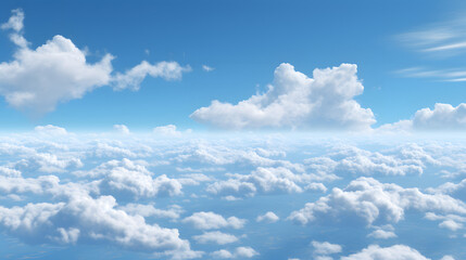 Fototapeta premium digital vintage blue sky and white clouds graphics poster background