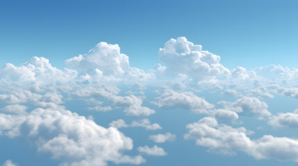 digital vintage blue sky and white clouds graphics poster background