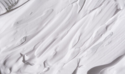 Obraz premium shaving foam background, shaving brush texture