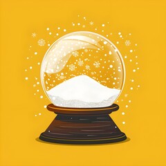 snow globe with snow Snow globe 