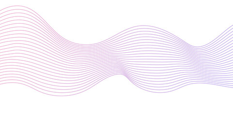 Glowing waveform frequency futuristic energy sound waves technology concept background. Abstract background wave line in vector business texture. Pattern line blend curve flow futuristic background.