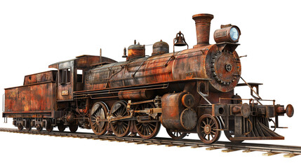 Naklejka premium old steam locomotive