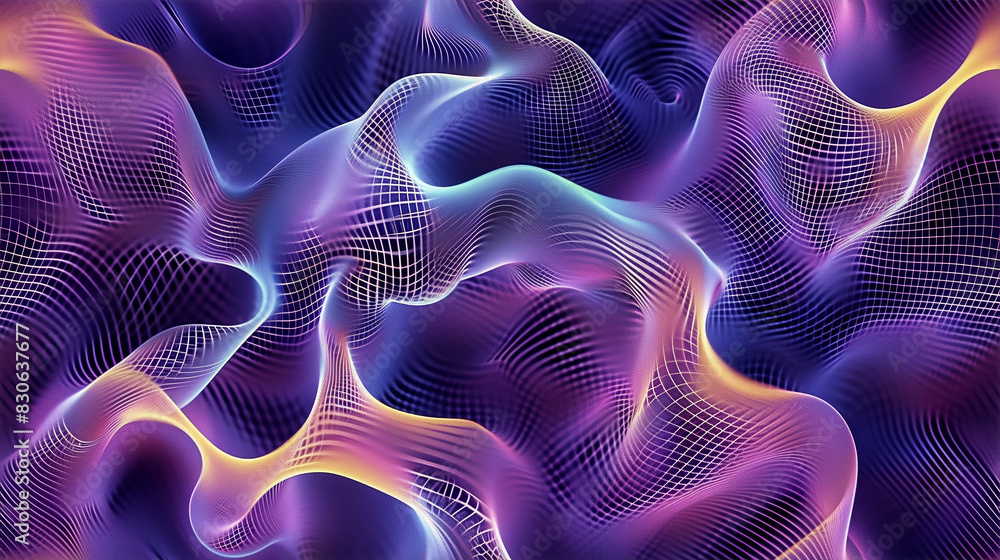 Poster a colorful, abstract background with a purple and yellow swirl. the image is a computer-generated de